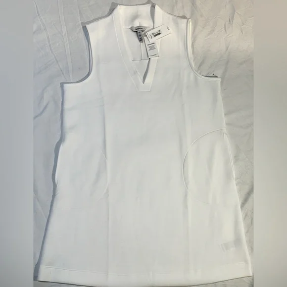SPANX AirEssentials Sleeveless V-Neck Mini Dress XL White